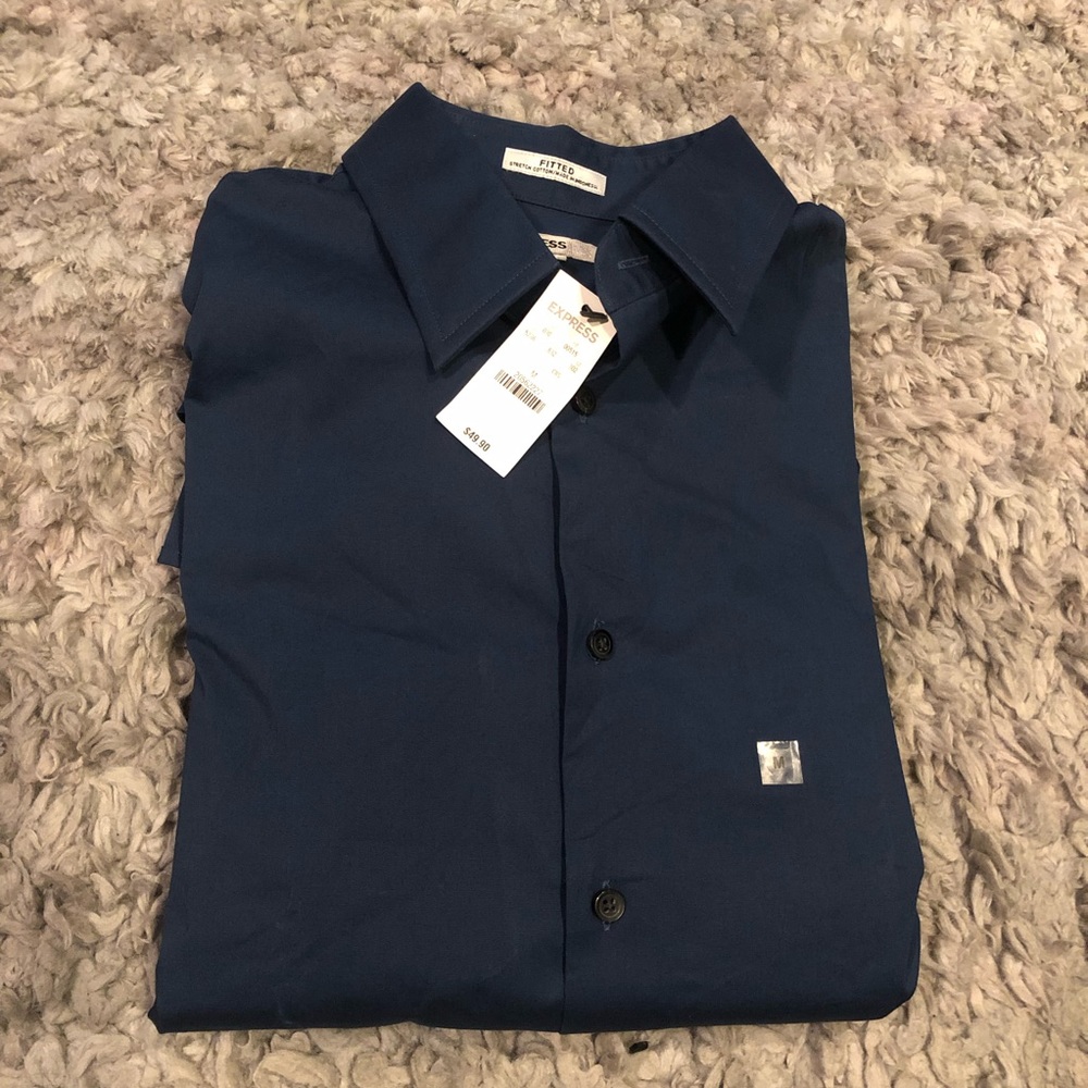 Express Fitted Dress Shirt